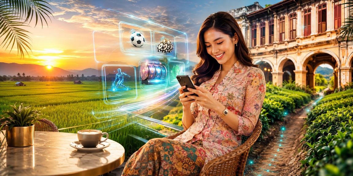 Pengguna Malaysia bermain kasino melalui aplikasi mudah alih l3210 di telefon pintar Android